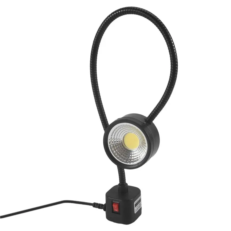 B50C LED Work Light Magnetic Base Flexible Gooseneck Lamp 220V 5W For Lathe Milling Drill Press Industrial Lighting, Eu Plug