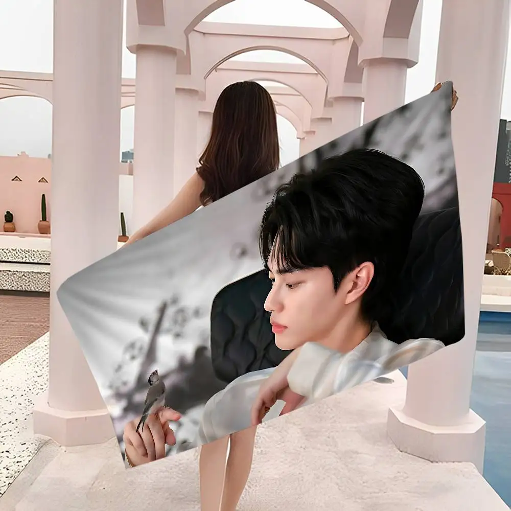 Korea S-Song K-Kang Anime Beach Swimming Towel Soft Absorbent Washcloth Children's Gifts for Kids Travel Camping Gym