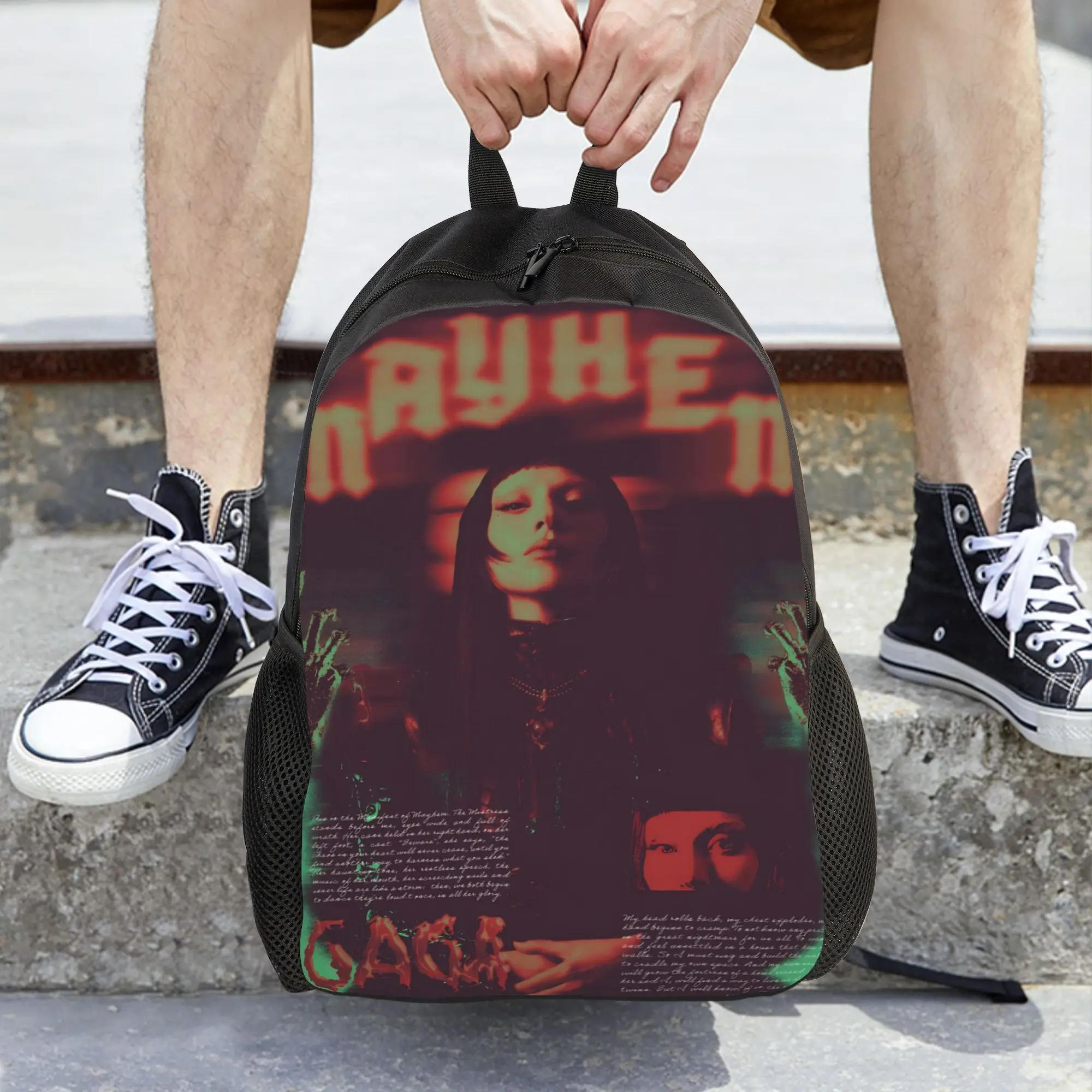 

Gaga Mayhem 2025 Backpack Student Lightweight Backpacks Polyester Casual High School Bags Sport High Quality Rucksack