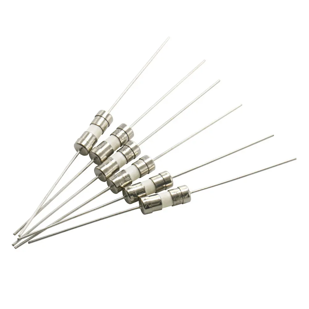 10PCS 3.6*10mm with Lead Pins Fast Blow Slow Blow Ceramics Fuse Tube 0.5A 1A 2A 3A 3.15A 4A 5A 6.3A 10A 250V Slow/quick Break