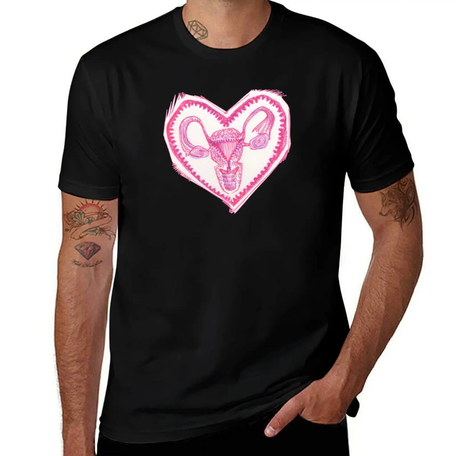 

Uterus Drawing - 2016 T-Shirt anime t shirts oversize t shirts for man slim fit T-Shirt