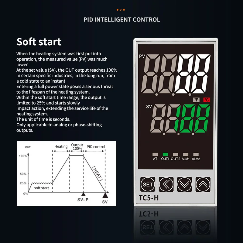 PID Temperature Controller Timer Thermometer Relay K-type 400℃ AC100~220V Integration Control Instrument Buzzer Alarm