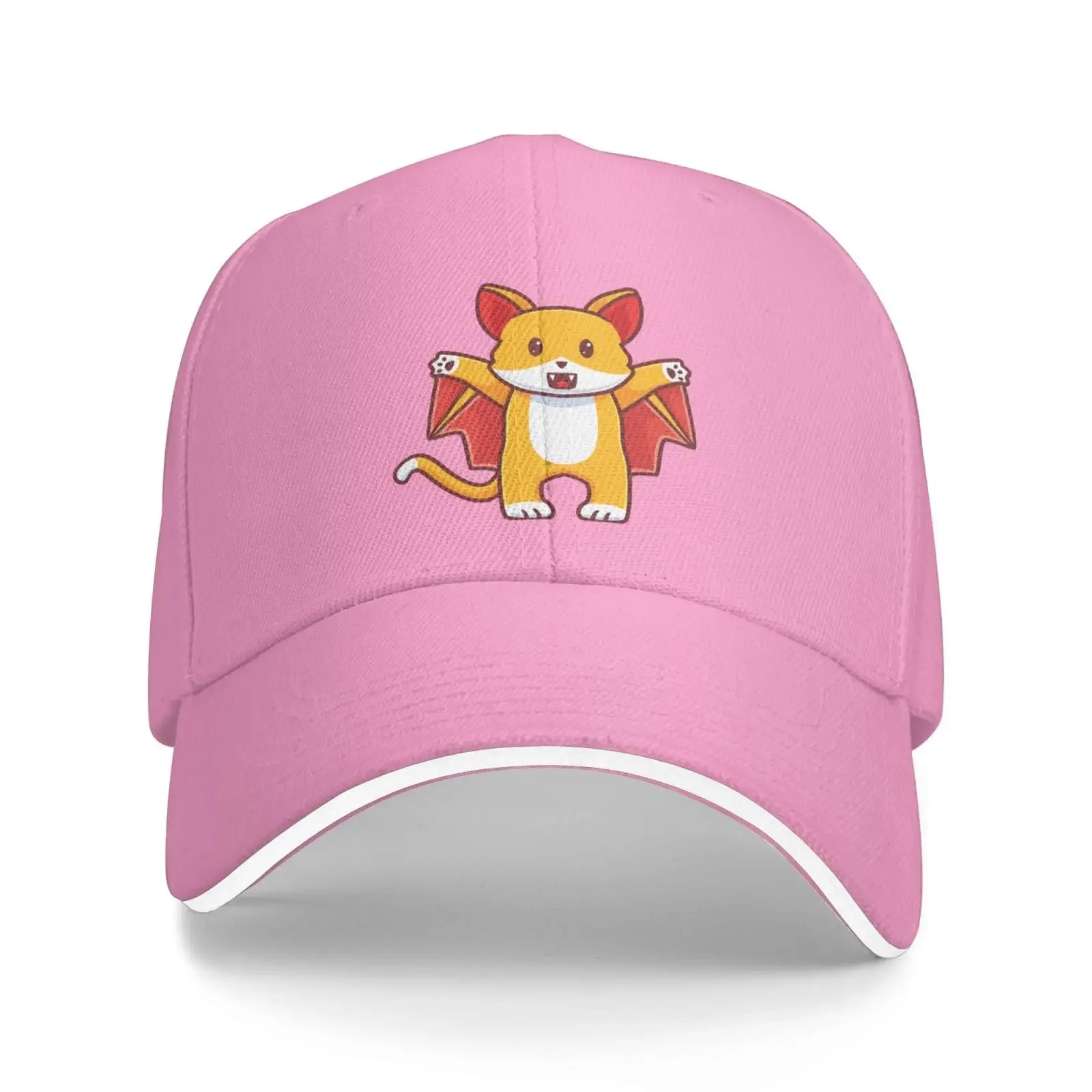 Cute Bat Cat on Halloween Baseball Cap Women Men Hats Adjustable Truckers Sun Hat Caps