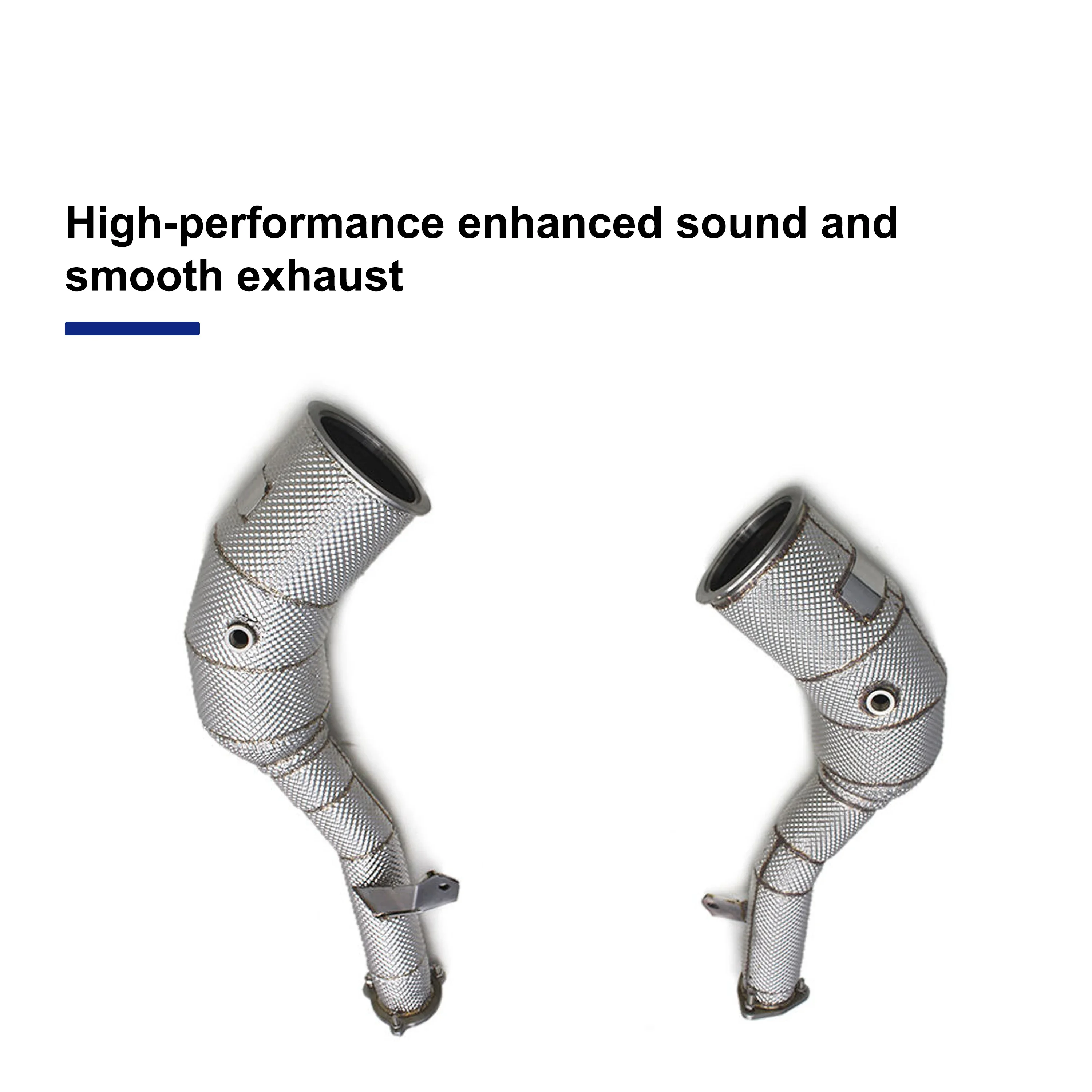 ACE Hochempfehlbares Free-Flow-Downpipe für Audi S6 S7 C8 2.9T Edelstahl-Auspuffrohr mit Katalysator Tuning Auto-Zubehör – Detail 6