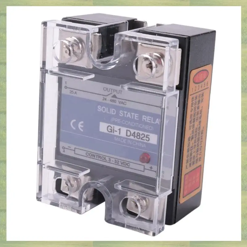 T85C-10X SSR 25A 3-32V DC To 24-480V AC Single Phase Solid State Relay DC Control AC MGR-1 D4825 Load Voltage