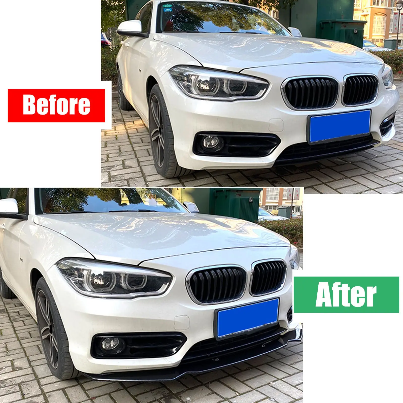 

For BMW 1 Series F20 F21 116i 118i 120i 2011-2019 Front Bumper Lip Shovel Splitter Spoiler Exterior Accessories BodyKits