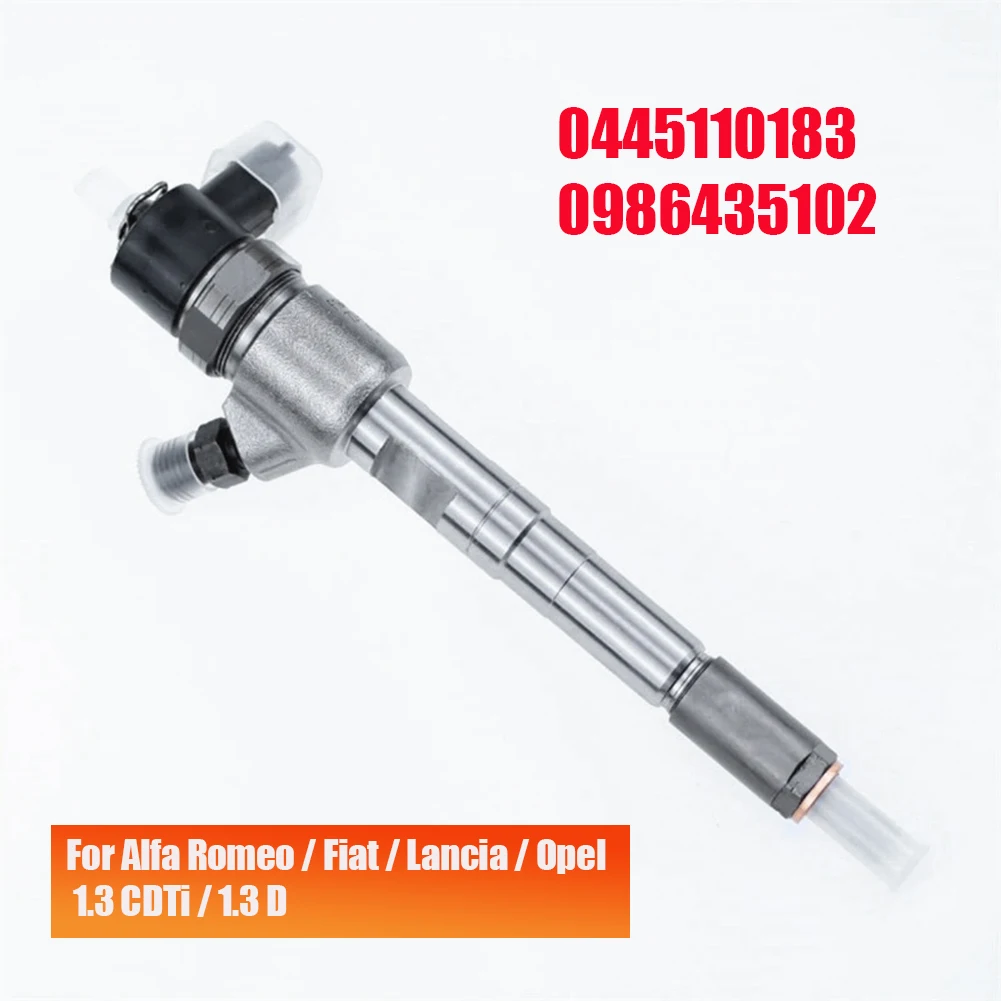 0445110183 New Diesel Fuel Injector For Bosch Fiat 500 Doblo Panda 1.3D Opel Astra H 1.3 CDTI 0986435102