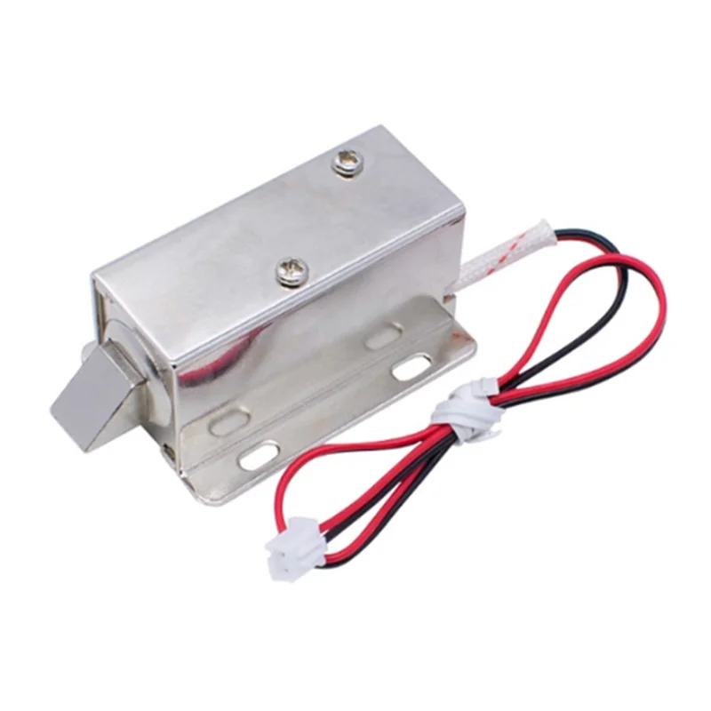 A45U Small Electromagnetic Lock DC12V 0.6A Electronic Lock Electric Bolt Lock For Storage Cabinets Drawers File Cabinet