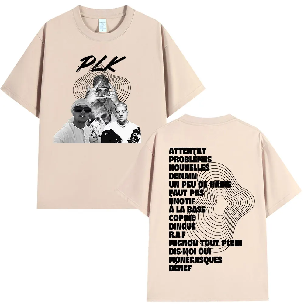 Rapper PLK Grafik T-shirt Männer Frauen Kleidung Mode Hip Hop Pop Musik T-shirts Casual Baumwolle Kurzen Ärmeln T Shirts Streetwear – Detail 6