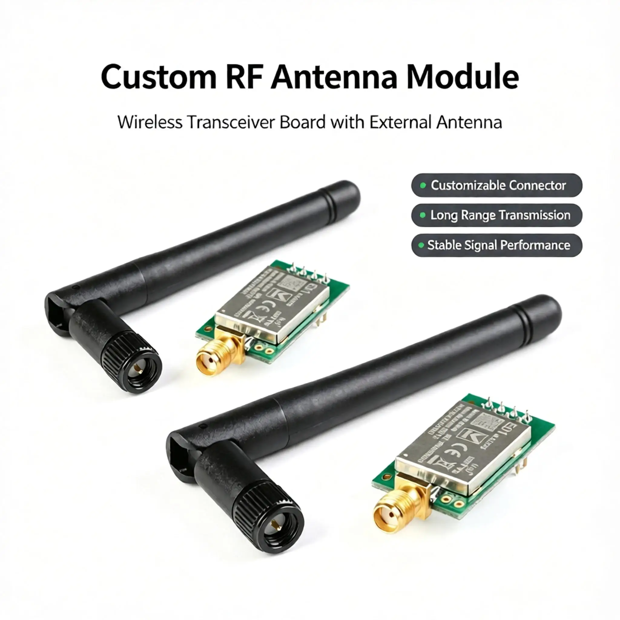 E01-ML01DP5 Ebyte 20dBm 2100m Long Range nRF24L01P+PA+LNA 2.4G Wireless Transceiver Module ML01DP5 Antenna with Shield