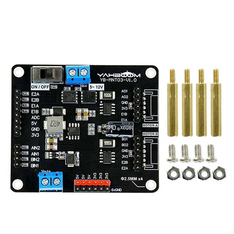 1 Set DC Motor Drive Module 2-Channel Robot Car Electronic Design Competition Dedicated Module