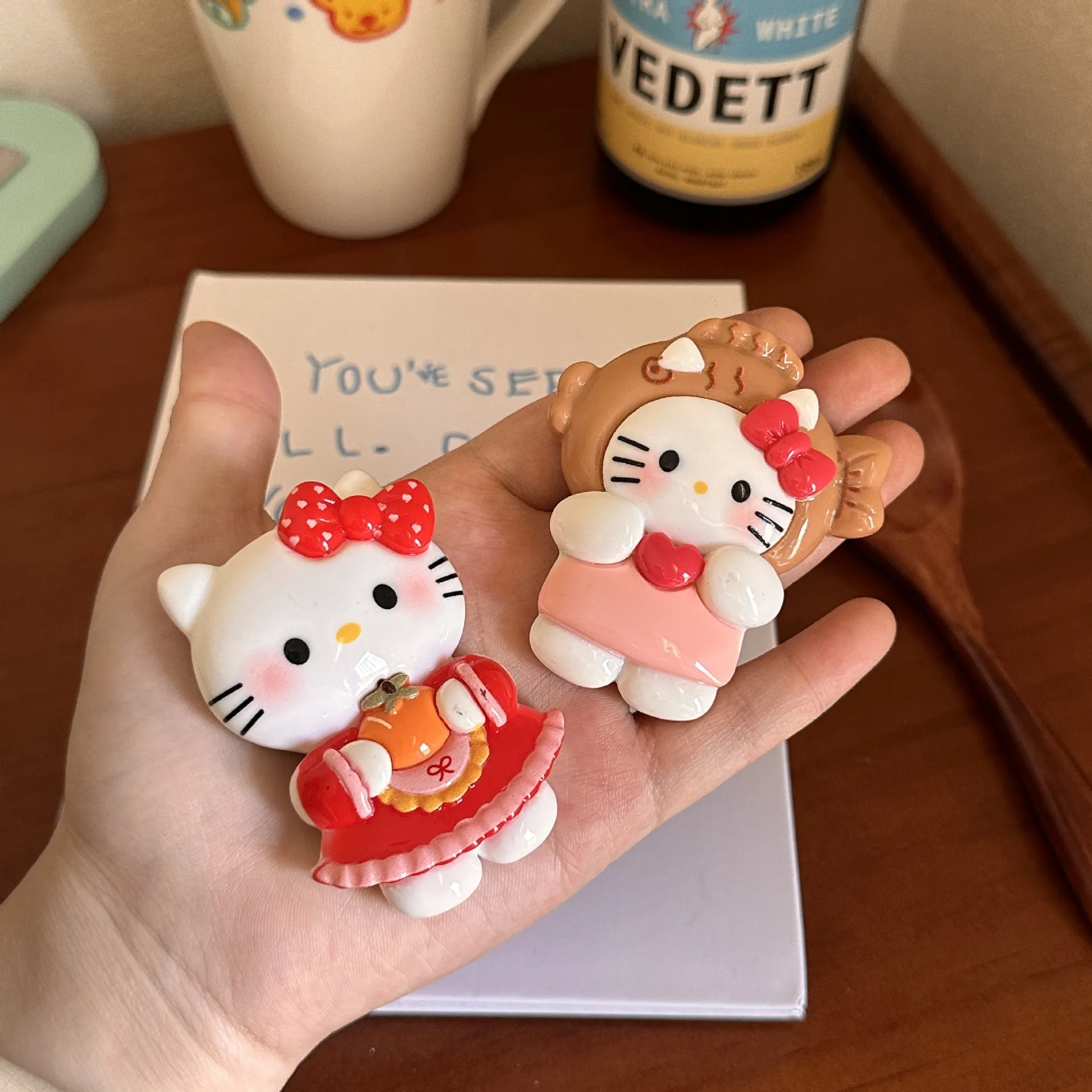 حار بيع KT القط ملصقات الثلاجة الإبداعية 3D ثلاثي الأبعاد الراتنج ملصقات الثلاجة مناسبة للاستخدام اليومي #2