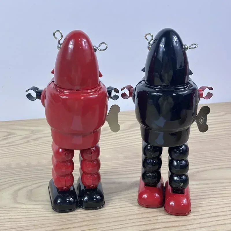 Space Mechanical Planet Bullet Robot Clockwork Toy Adult Collection Retro Wind Up Toy Metal Tin Figures Model Kids Brithday Gift