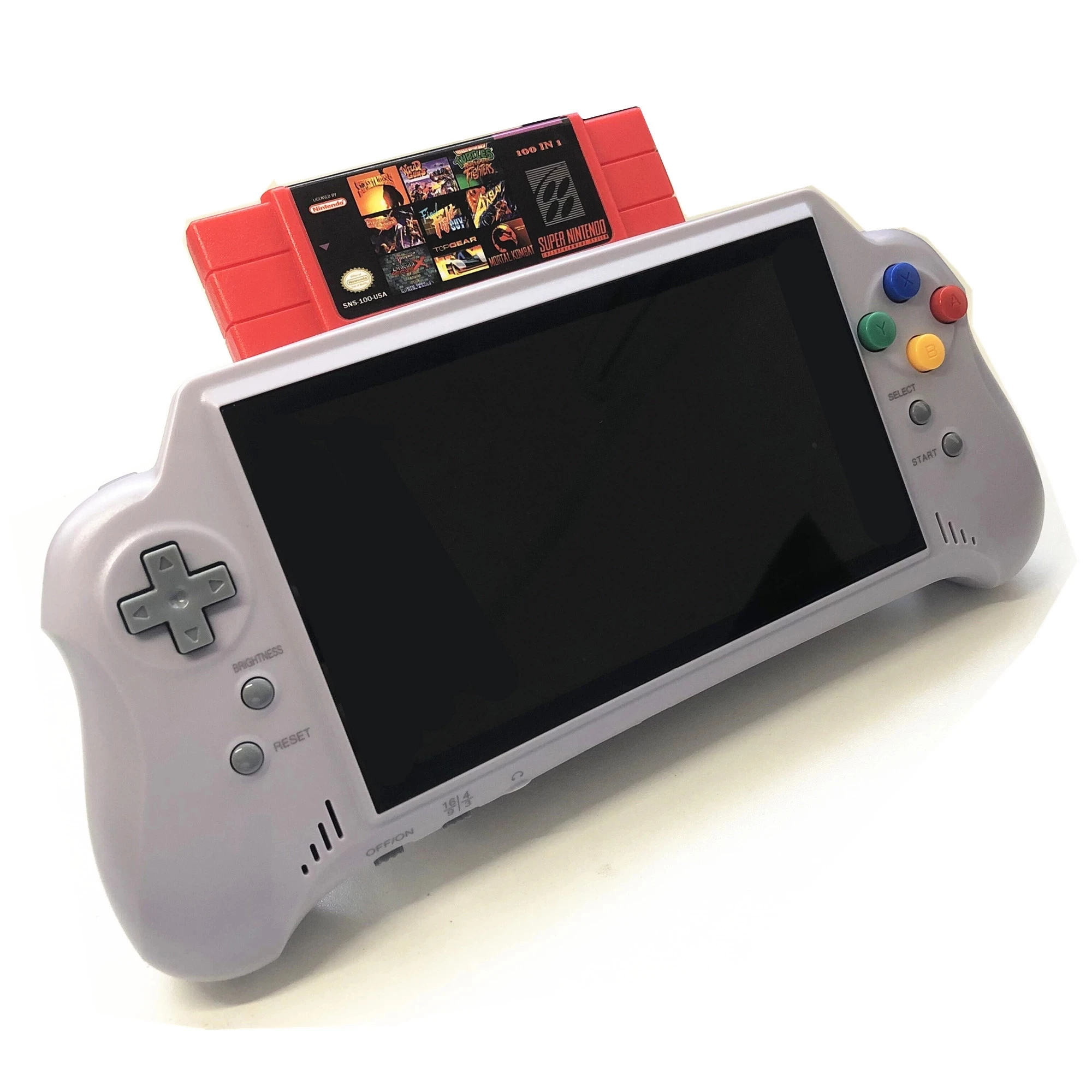 16BIT HD ULTRA SNES POCKET RETROADA 5 PLUS konsola do gier wideo przenośny odtwarzacz 7 cali duża ekran 2.4G kontrolery bezprzewodowe