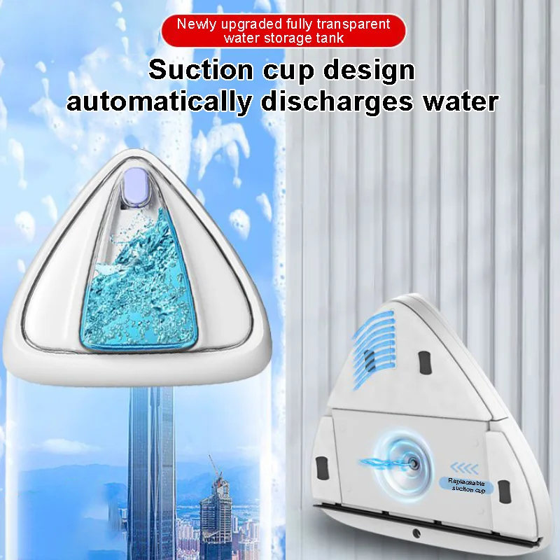 Double Sided Magnetic Glass Window Cleaner Household Cleaning Tool Automatic Drainage Wiper Glass Window Cleaner