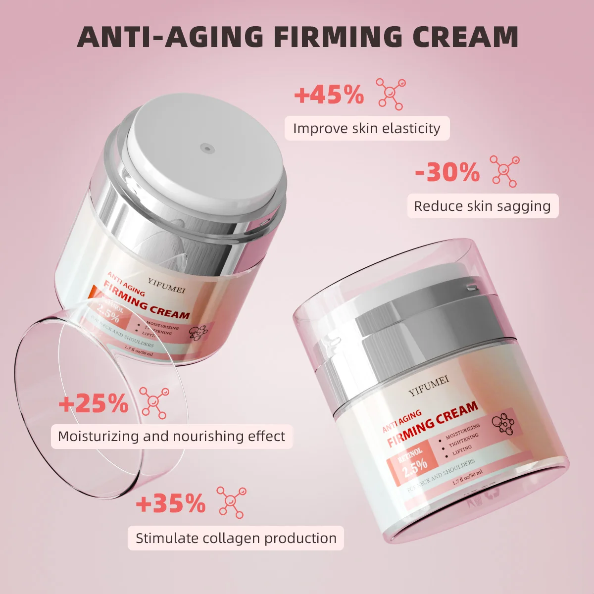 

Neck Cream Hydrating Firming Anti Wrinkle and Saggy Tighten Lift Pigmentation Correctors Moisturizer Whitening Neck Care