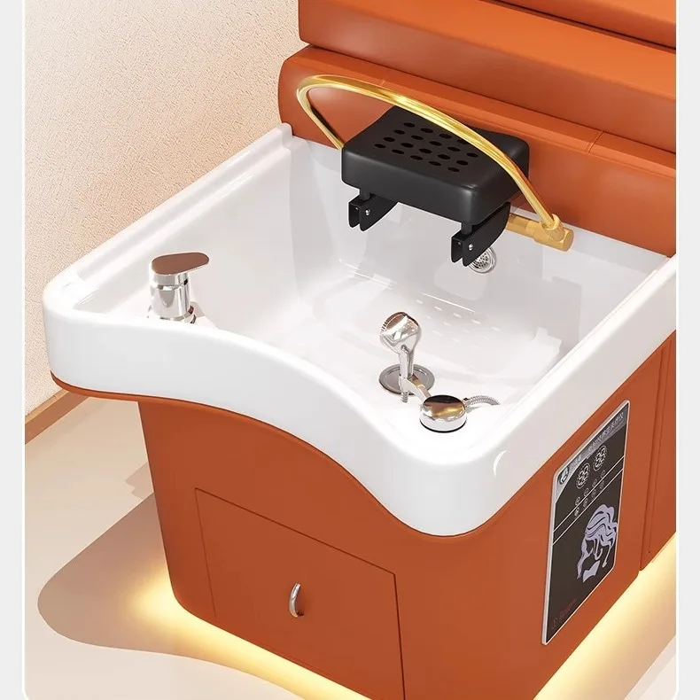 Shampoo tailandese Lettino da massaggio Testa Spa Équipement Cascata Scaldabagno Massaggio Shampoo per capelli Lettino Attrezzatura per salone di bellezza