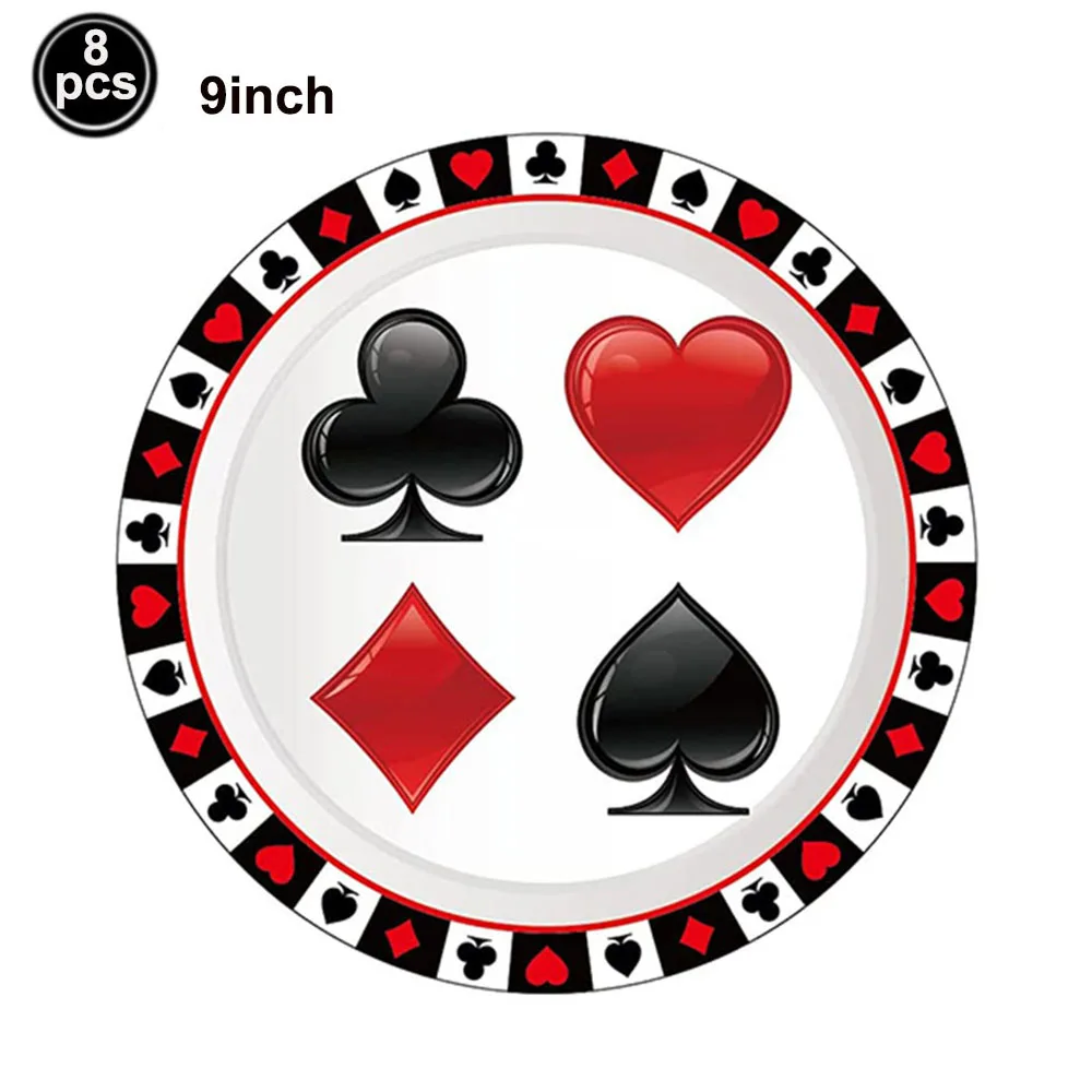 Casino Poker Karte Papierservietten Las Vegas Papierserviette Set Club Spiel Abendessen Nacht Spielkarten Mottopartyzubehör – Detail 8