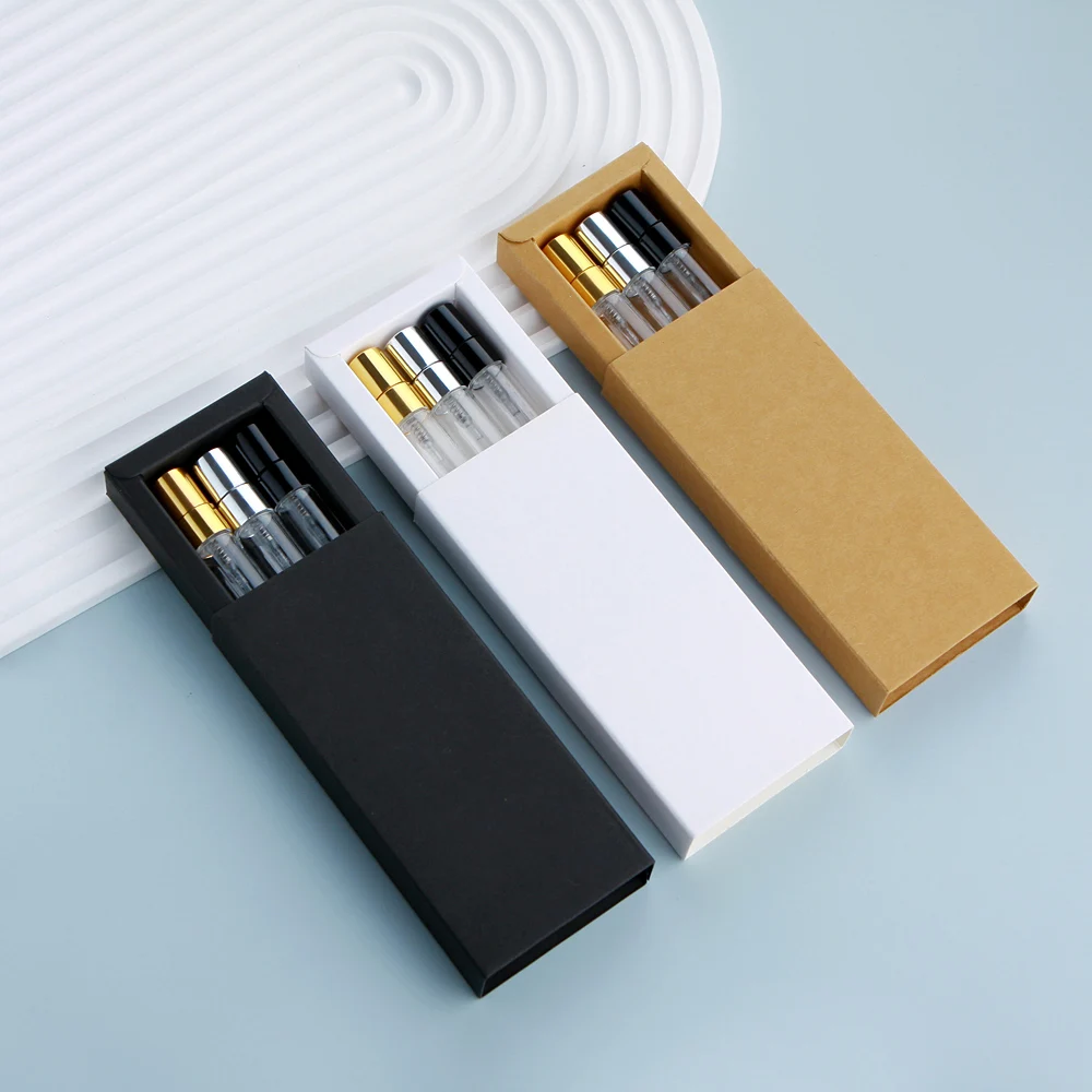 20 Stück 10-ml-Parfümflaschen, 3er-Pack mit Parfümbox, Zerstäuber, Glas-Sprühflaschen, nachfüllbarer Sprüher, individuelles Logo, gegen Aufpreis – Detail 7