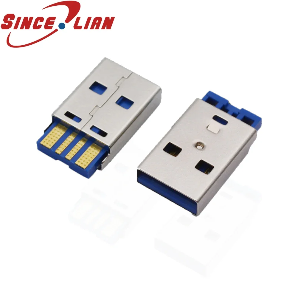 

USB-A мужской сильноточный USB-разъем, оригинальный USB-разъем, прямой корпус, USB-разъем для печатной платы, 2000 шт.