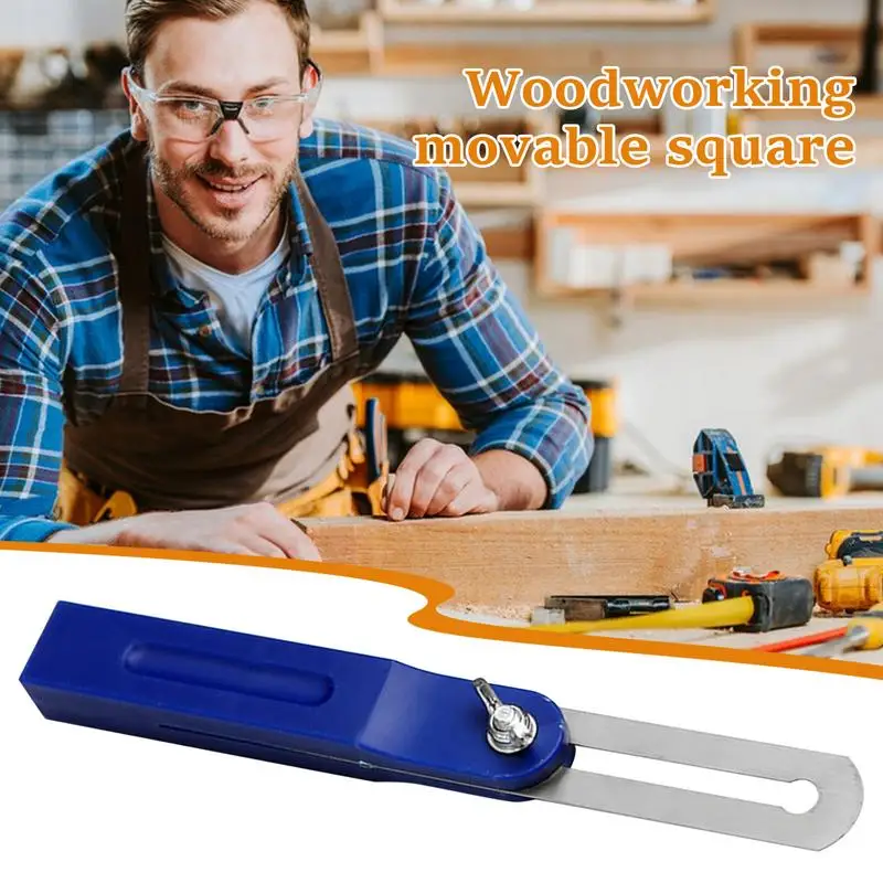 Carpenter Square Metal Woodworking T Track Pocket Ruler Marking Measuring Scribing Square Ruler Wood Working Scribing Measure