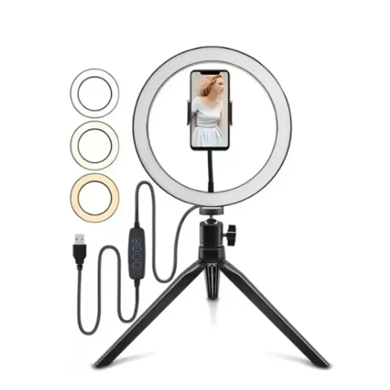 16cm Ring Light 6 Inch Small Tripod Photography Light LED Light Camera Light