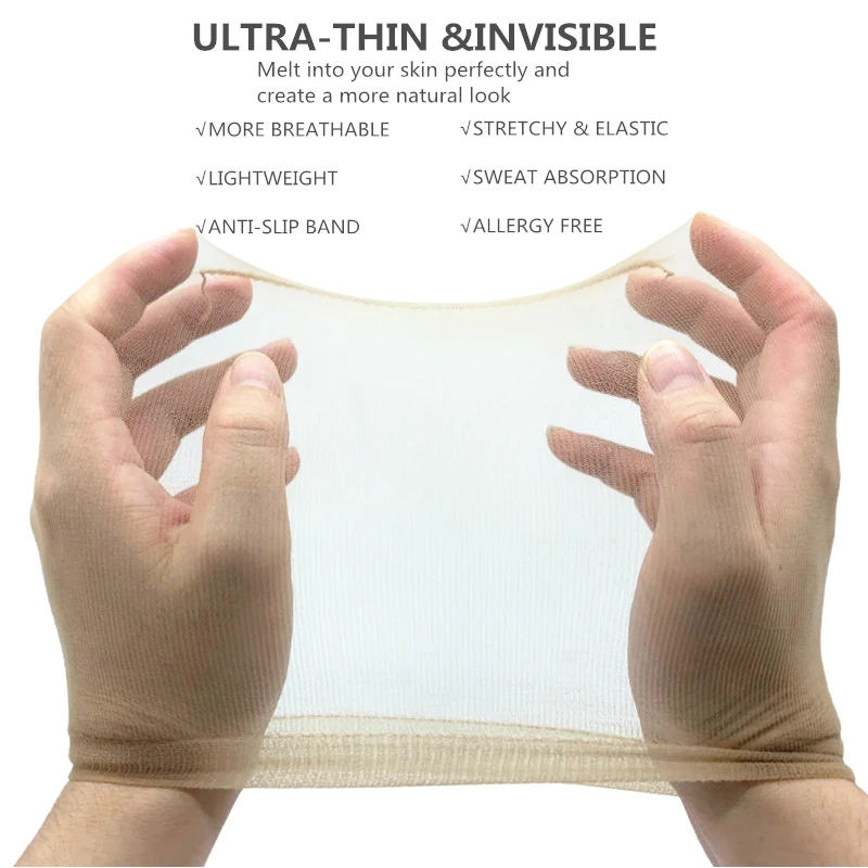 2/6/12er-Pack ultradünne, unsichtbare HD-Perückenkappe im Großhandel für Lace-Front-Perücken – transparente Nylon-Strumpfkappe in großen Mengen für Frauen