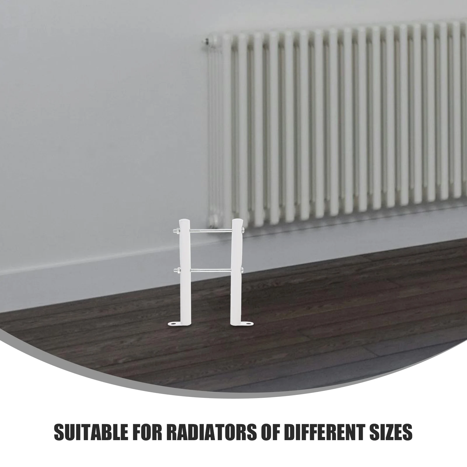 

1 set Heating Radiator Holder Floor Bracket Adjustable Height Sturdy Steel Construction Easy Installation Furniture Legs