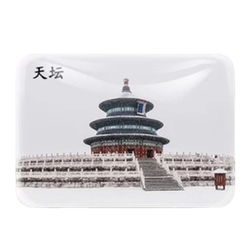 China Guangzhou Fridge Stickers Glass Fridge Magnets Shanghai Beijing Shenzhen Hongkong Macau Taiwan Travelling Souvenirs Gifts