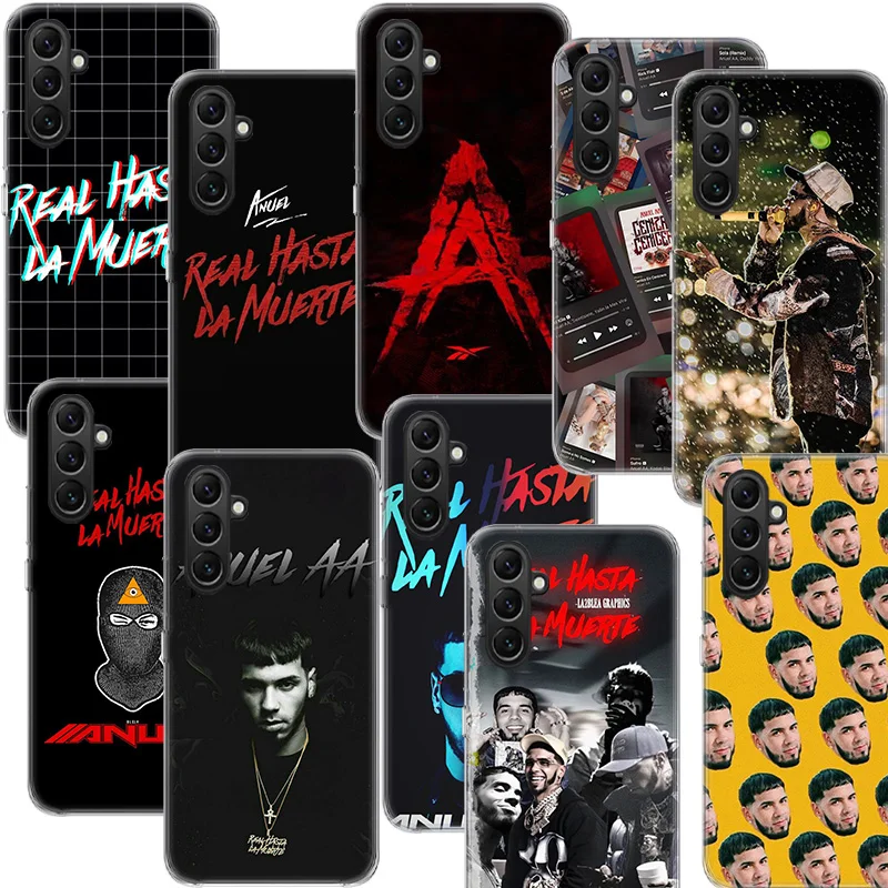 Anuel AA Real H-Hasta La M-Muerte Phone Case Samsung Galaxy A70 A50 A40 A30 A20E M30S M31 M21 M12 J8 J6 J4 M32 M52 M51 A90 A80 A