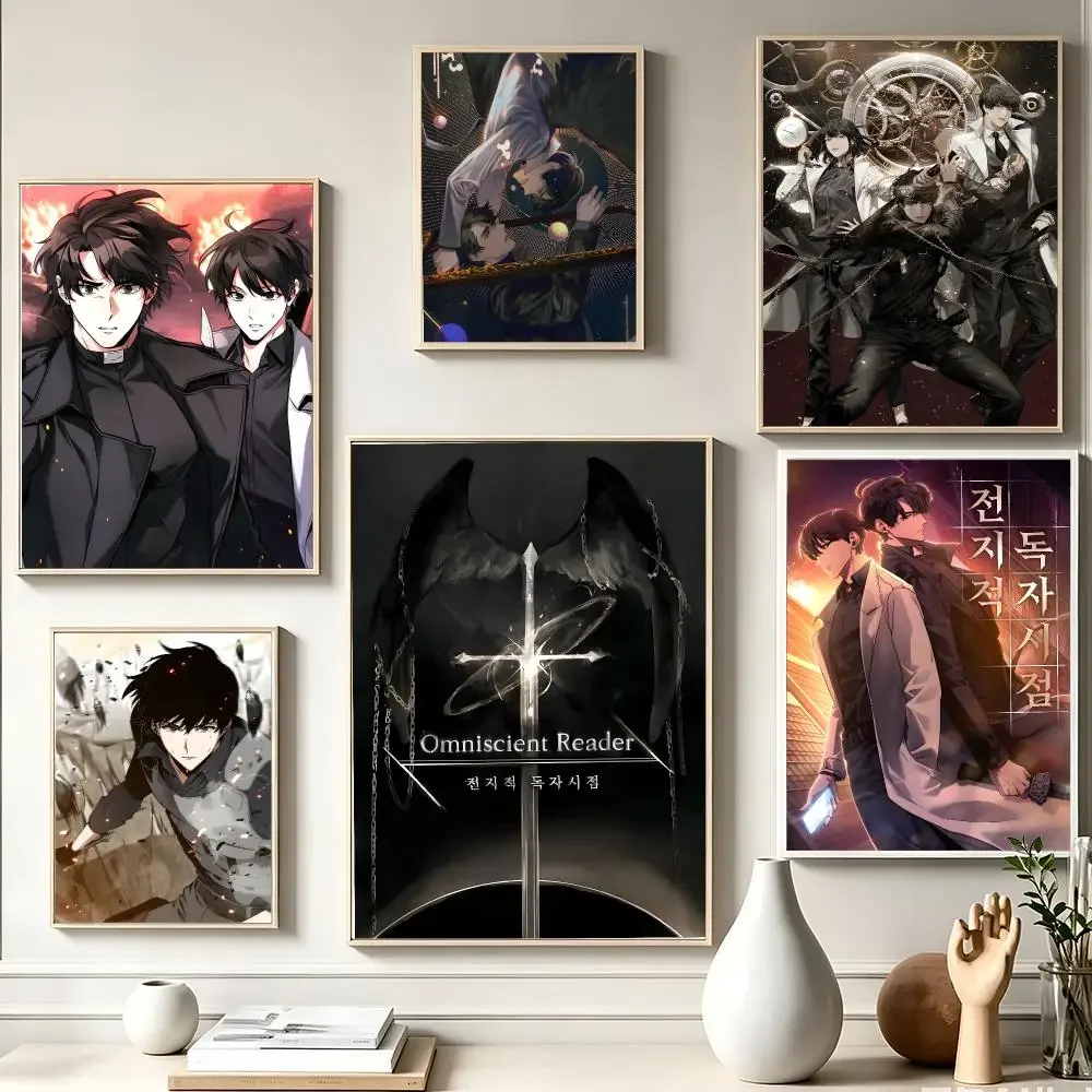 Omniscient Readers Viewpoint ORV Kim Dokja Yoo Junghyeok Webnovel Apocalypse Mid-Century Moisture-Proof Textured Replica Canvas