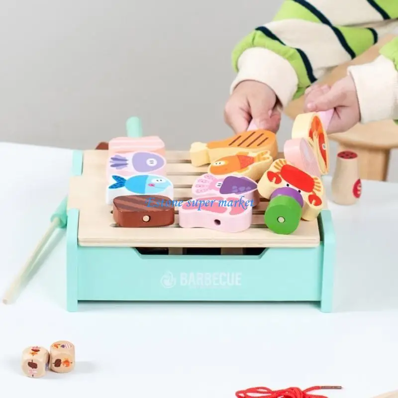 لعبة شواية الشواء للأطفال الصغار 090B للتدريب على التنسيق بين اليد والعين #4