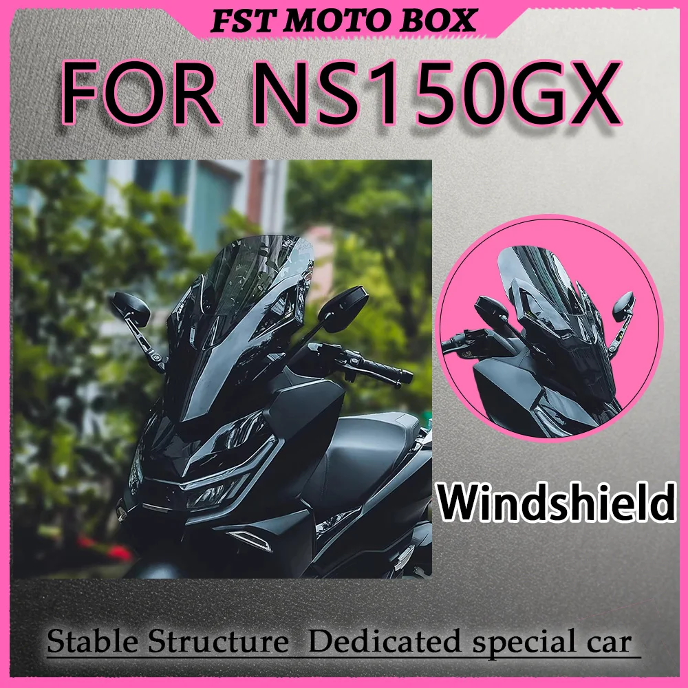 FOR NS150GX Windscreen Assembly Height-Raised Forward-Shift High-Impact Modified PC Lens Resistant to Impact from Rocks