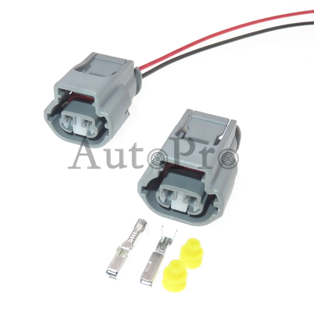 

1 Set 2 Hole 7283-4421 7282-4421 AC Assembly Waterproof Sealed Plug Electrical Car Socket For Toyota Connector