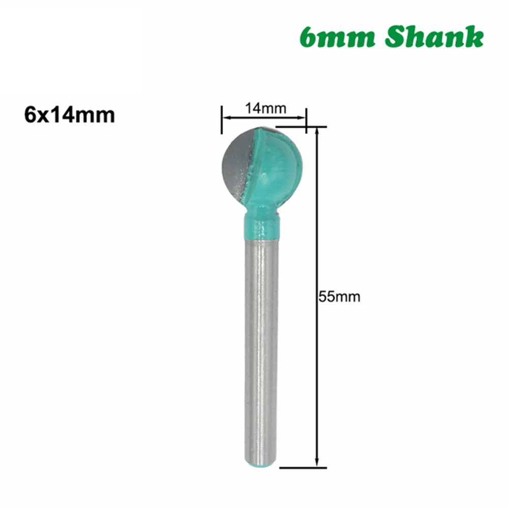 Woodworking Tools Router Bit Milling Bit 6mm Shank Ball Nose Milling Cutter Router Bit Professional Accessories