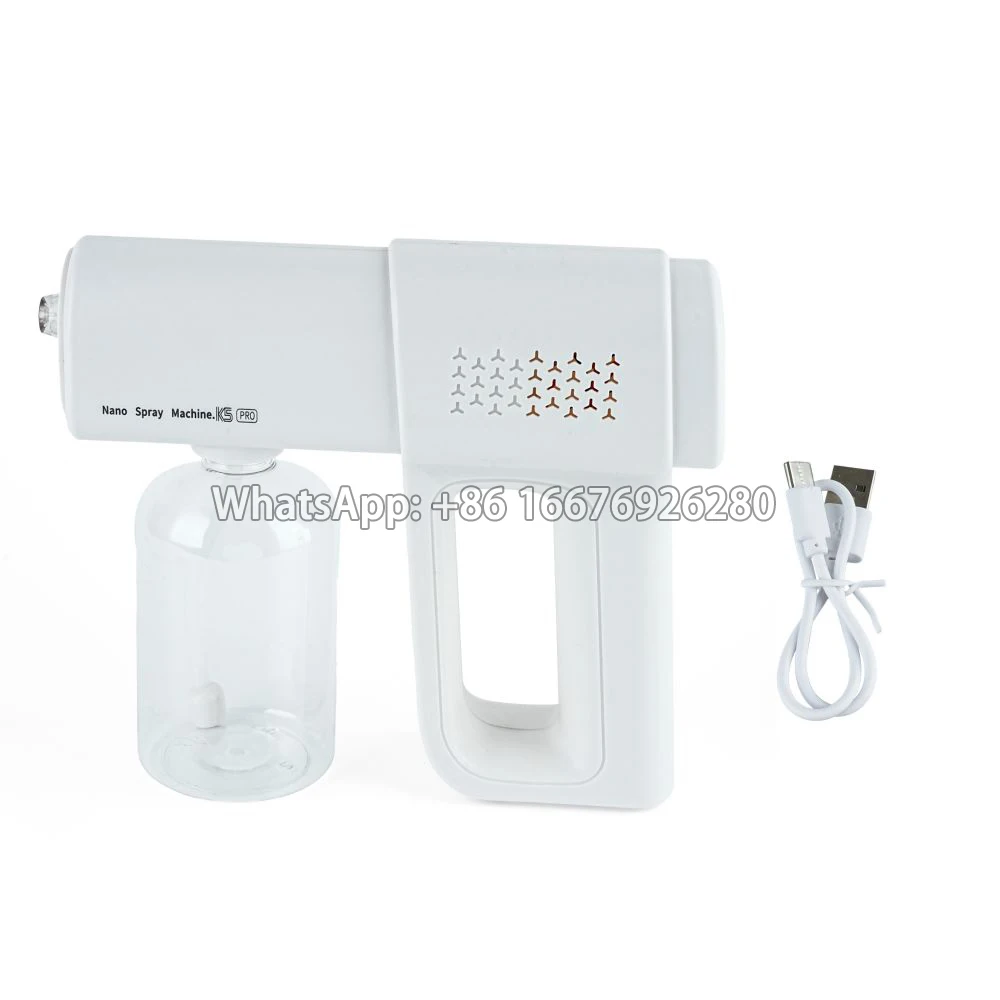 

Barber Nano Blue Light Sprayer Wireless USB Electric Aftershave Steam Spray Disinfection Gun For Garden Atomizer Tools