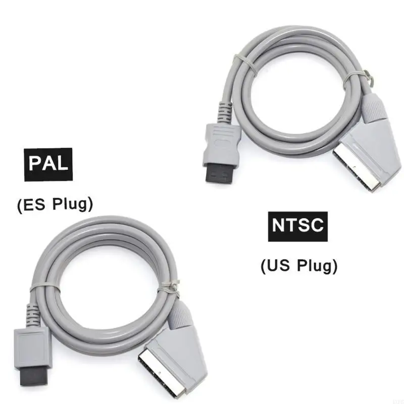 1.8m RGB Scart Video Cable Cord For Wii NTSC Game Console