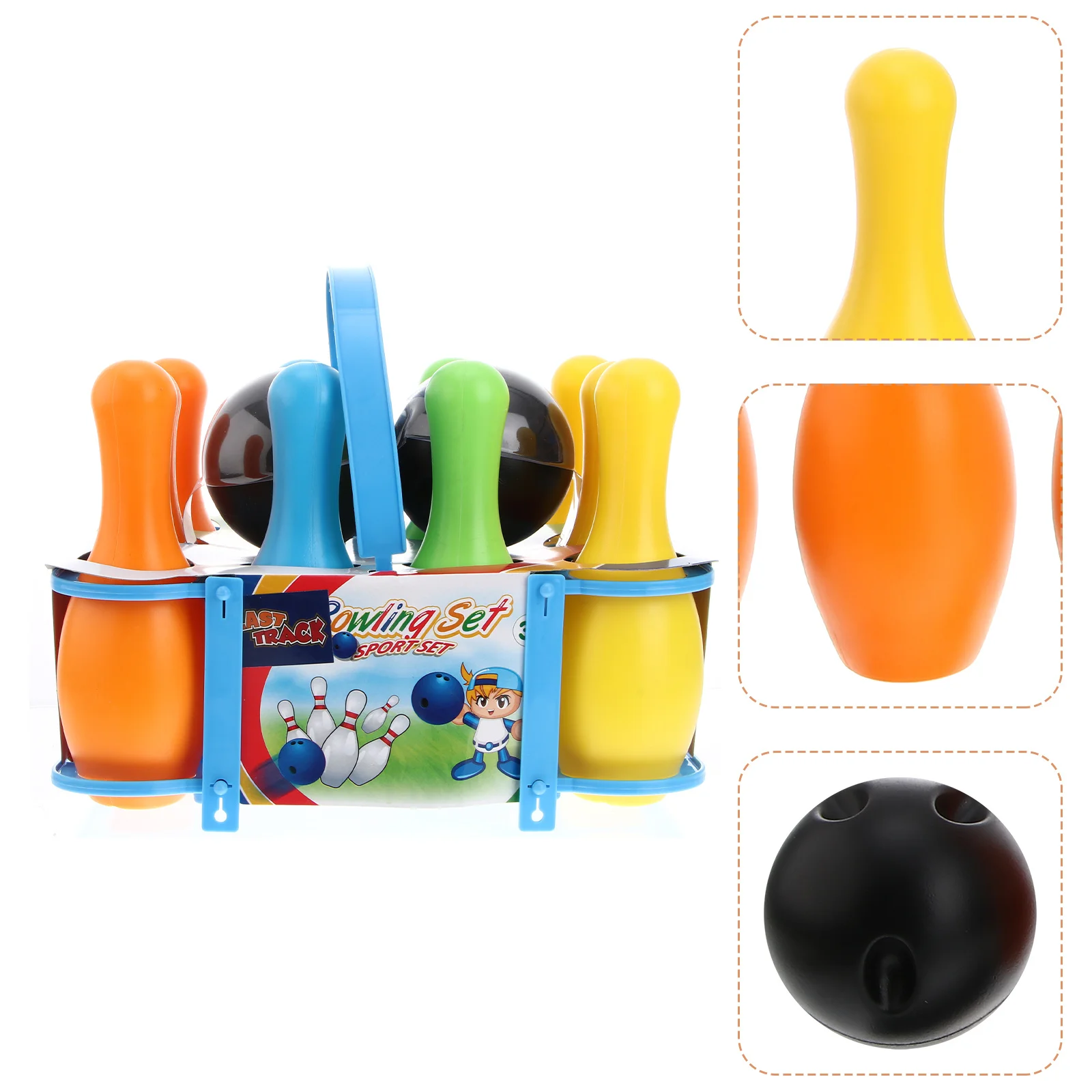 

1Set Bowling Kit for Kids Indoor Outdoor Ball Pin Set Safe Eco Friendly Material Child Bowling Game Parent Child Interaction