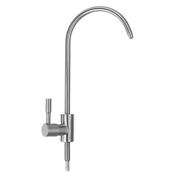 304 Stainless Steel Kitchen Faucet Reverse Osmosis Faucet Water Filter Purifier Single Lever Hole Direct Drinking Tap Cold Water