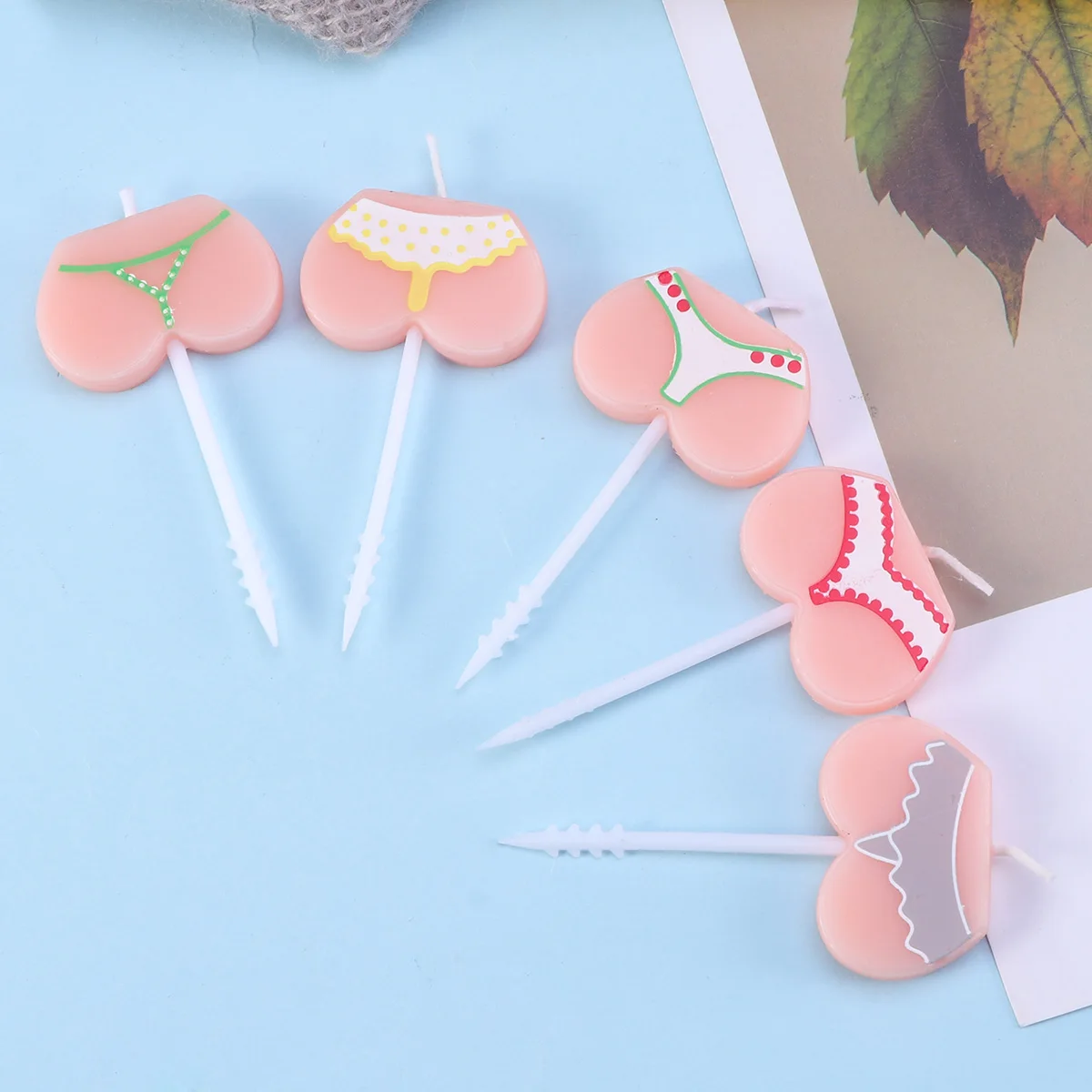 

5 Pcs Topper Cake Pick Cartoon Birthday Picks Cartoon Design Cake Party Gift
