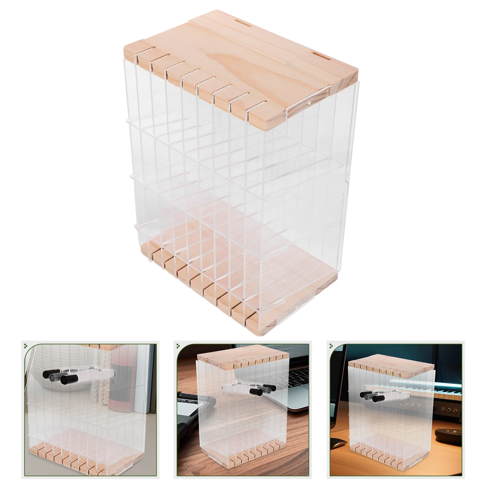

Sturdy Desktop Organizer Pen Storage Rack Multi-Functional Stationery Holder for Office and Study Desk Organizer