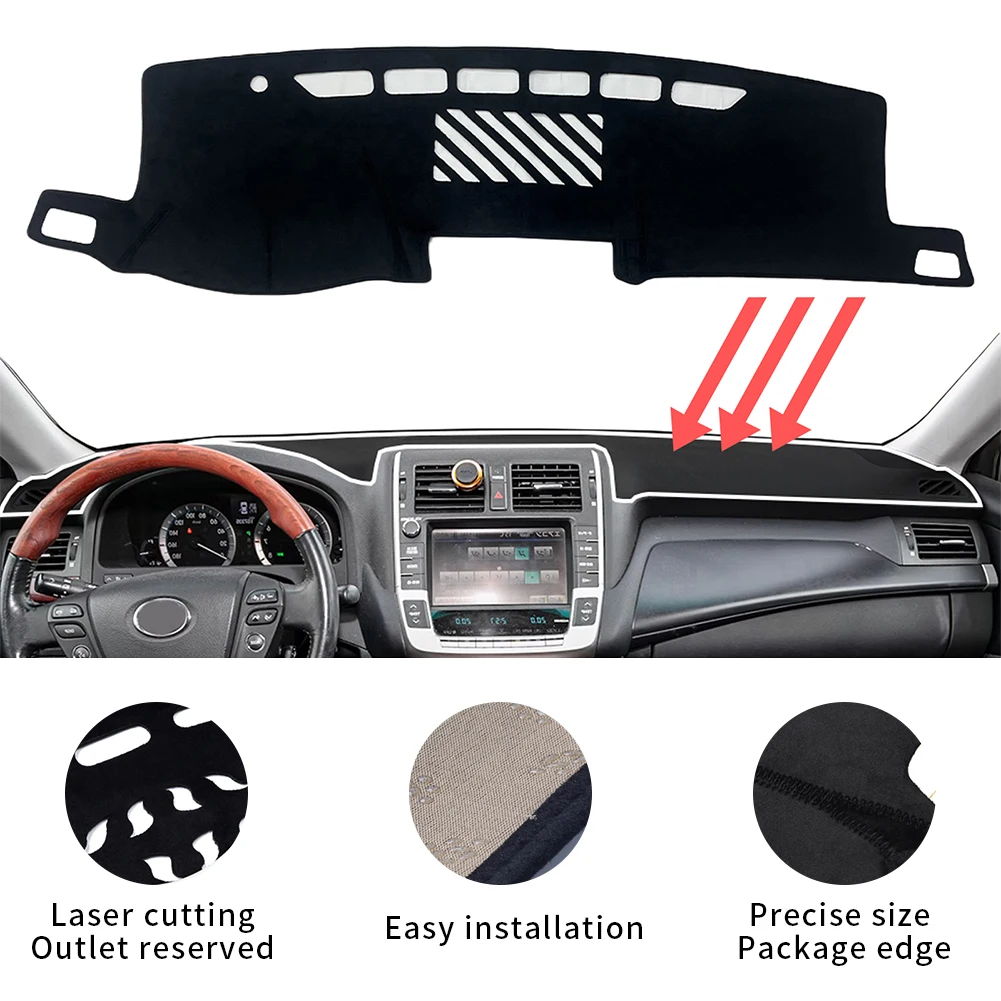 Car Dashboard Mat for Toyota Crown 2008 2009 2010 2011 2012 Royal S200 GRS204 Sunshade Protective Carpet Dash Pad Dashmat