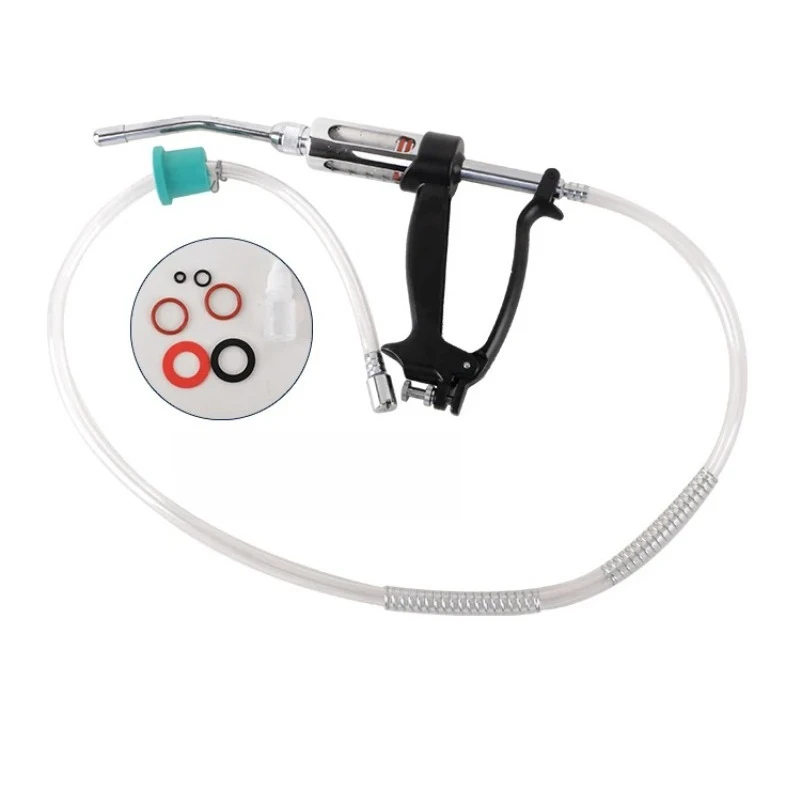 

Дозирующий пистолет 5 мл, устройство для свиней 10 мл, ветеринарное устройство с контейнером для лекарств 30 мл, регулируемый.