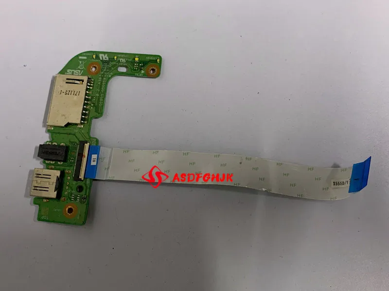 Used For Asus X555 X555L X555LD X555LD_IO X555D X555DG X555QG X555Q USB AUDIO CARD READER BOARD WITH CABLE