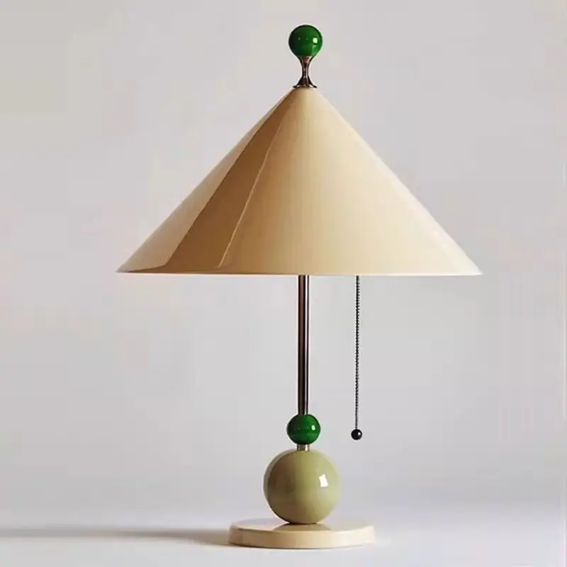 

Creative fashion children's room table lamp Italian personality Memphis umbrella dopamine color bedroom bedside table lamp