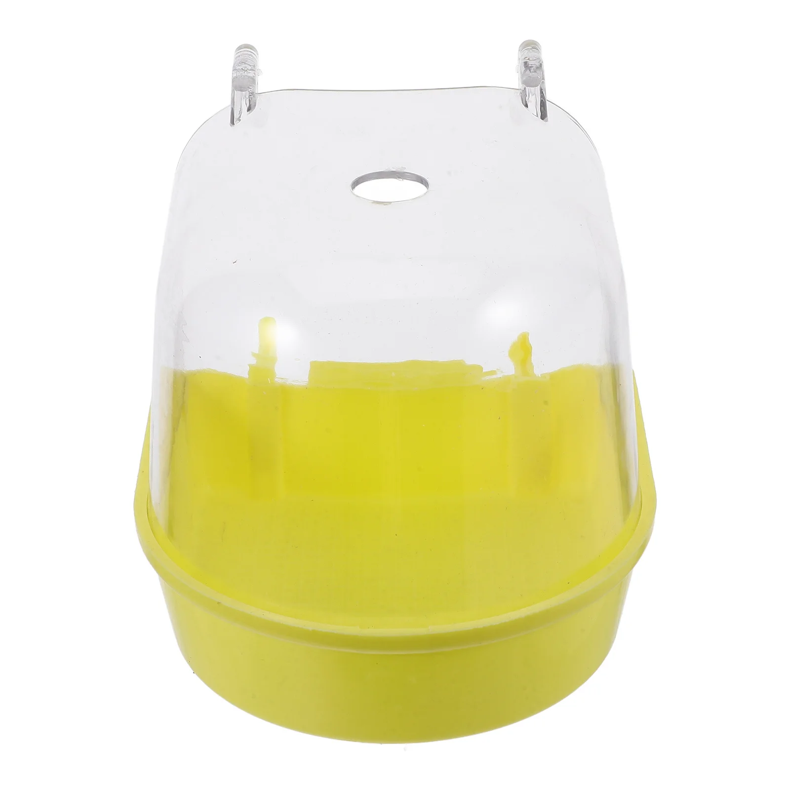 

Parrot Bath Tub Transparent Abs Bird Bath For Cage Splashproof Detachable Easy Clean Rust Resistant Pet Bird Supplies Indoor