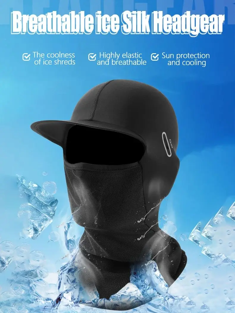 AliExpress cycle zone Sun Protection Bicycle Hat Bike Full Face Mask Glasses with Brim and Hole Breathable Bike Balaclava Face Cover Cycling Headgear