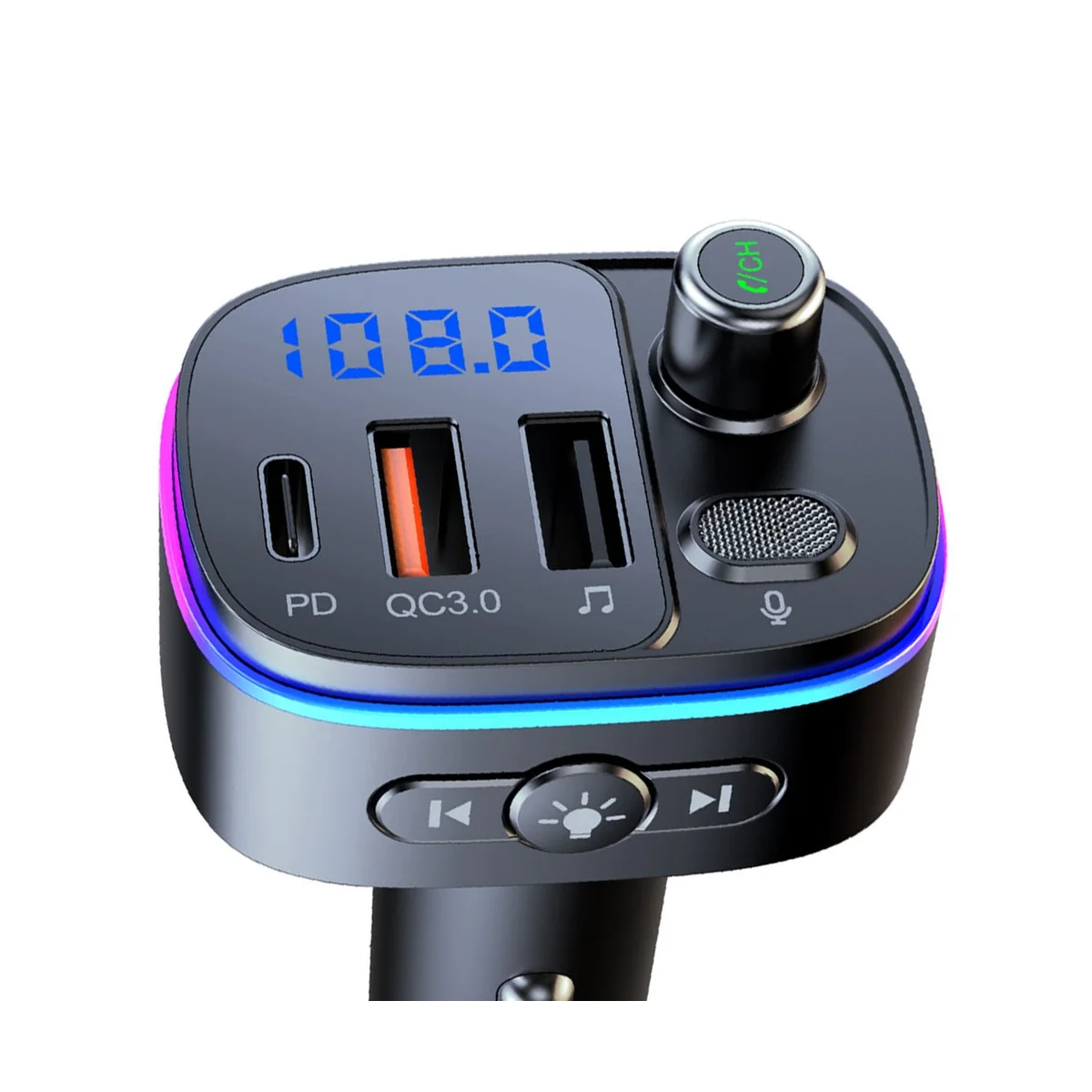 New Car Bluetooth Mp3 Player Lossless Bluetooth Call Multifunctional Car Player Car Charger 3.0 Fast Charging