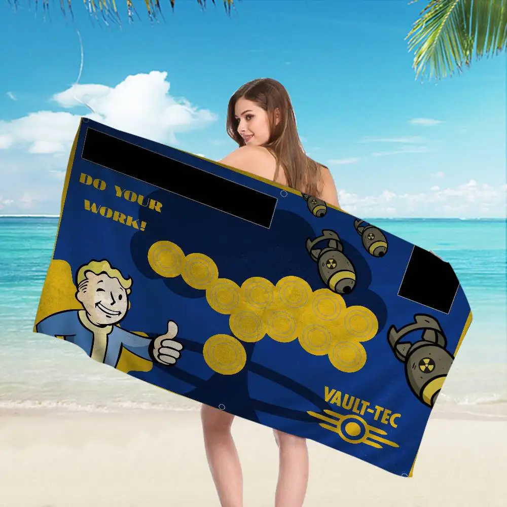 Game F-Fallouts Microfiber Beach Towel Absorbent Quick dry Soft Yoga Swimming Resort Mountain Climbing Towel