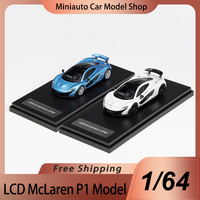 New In Stock Lcd 1:64 Mclaren P1 Alloy Miniature Diecast Model Mclaren Supercar Sports Car Model Toys Kids Ornament Gift
